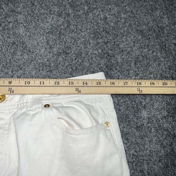 Michael Kors Jeans Womens Size 6 White  Capri Roll Cuff Preppy Coastal - Picture 4 of 9